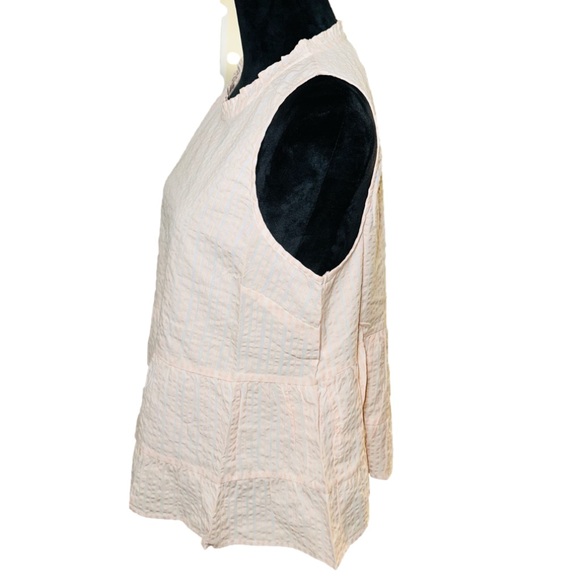 Universal Thread Striped Seersucker Peplum Cotton Tank - NWT - Picture 11 of 11